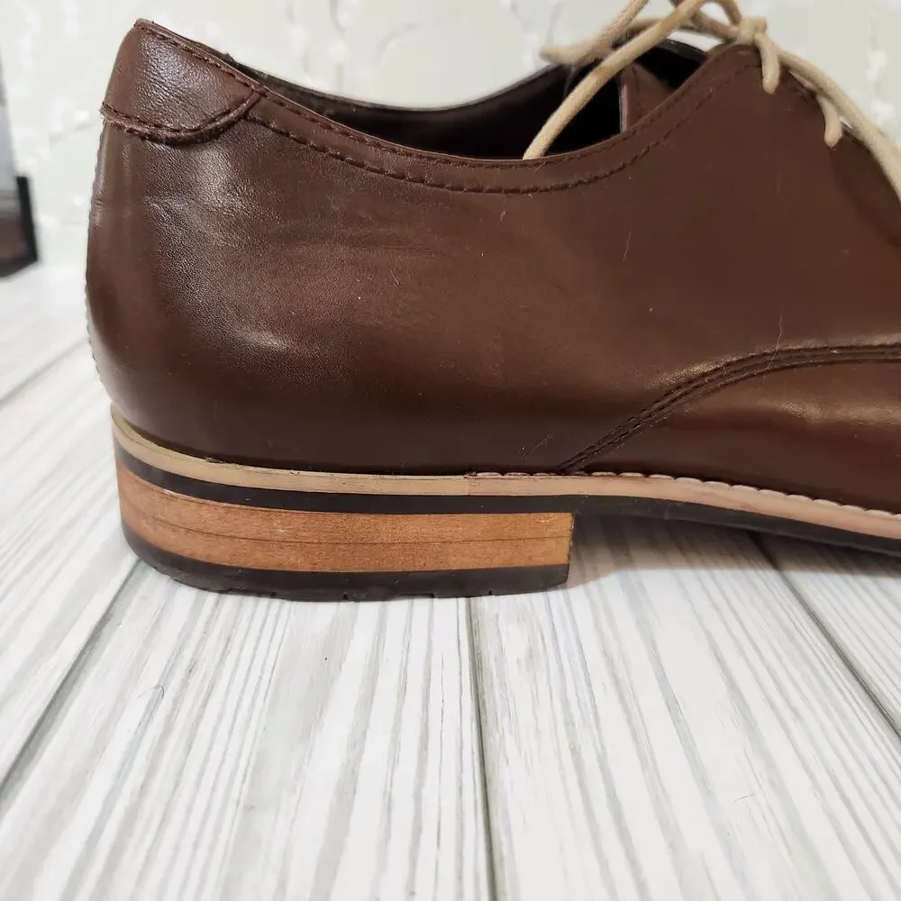Steve Madden P-Ender Brown Leather Upper Oxford‎ Dress Shoes Men's 13